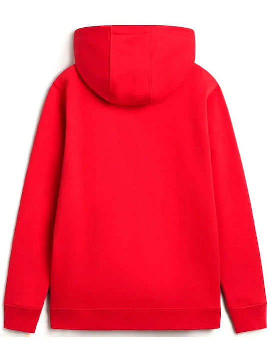 Vans Fleece - Polar Hanorac pentru copii cu glugă Racing Red