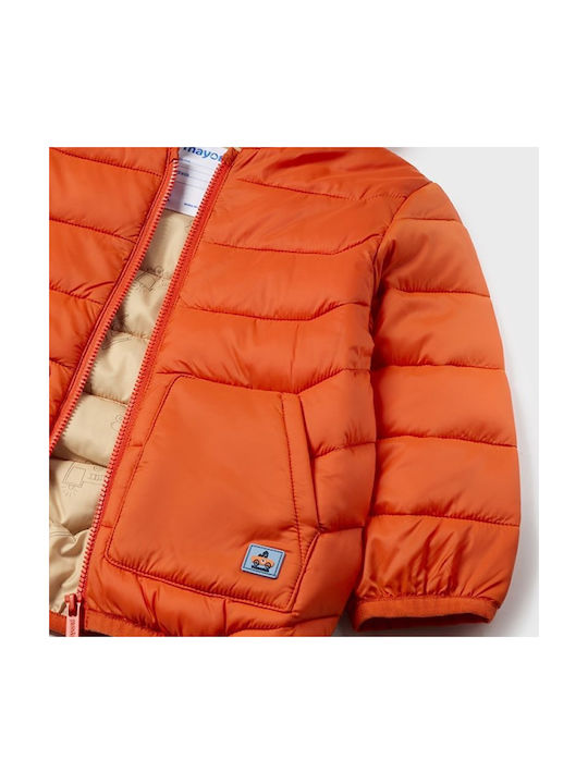 Mayoral Kids Coat Orange