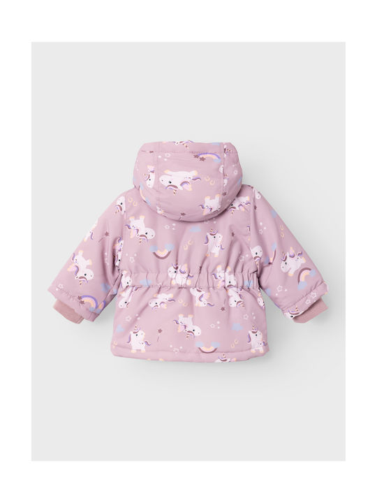 Name It Kids Casual Jacket with Hood Pink