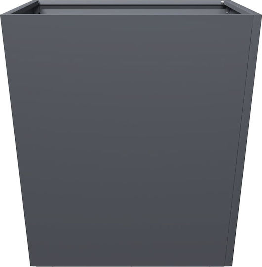 vidaXL Planter Box Metallic Charcoal 50x50x50cm.