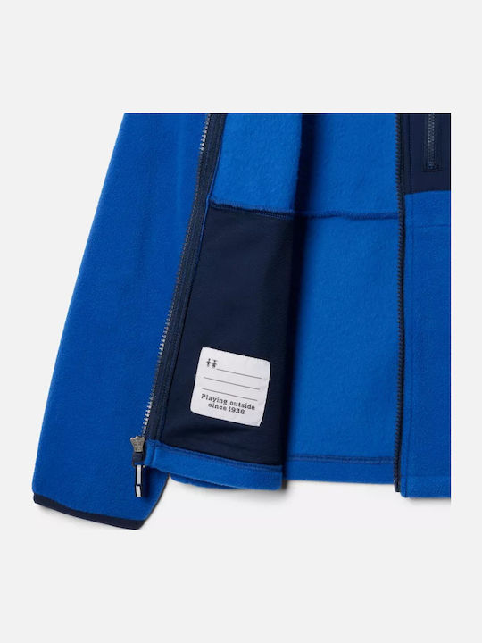 Kinderstrickjacke Fleece Mountain Blue/Collegiate Navy Fast Trek