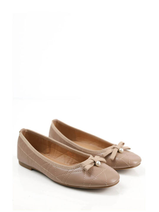 Ligglo Damen Ballerinas in Beige Farbe