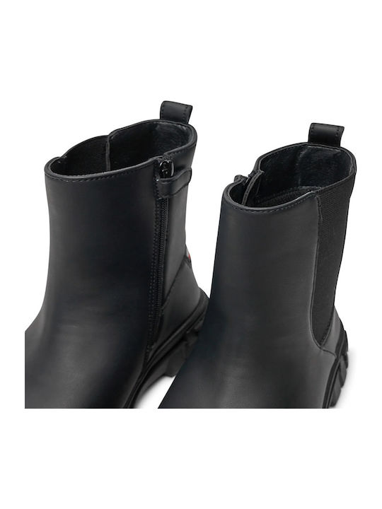 Kids Boots with Zipper Black