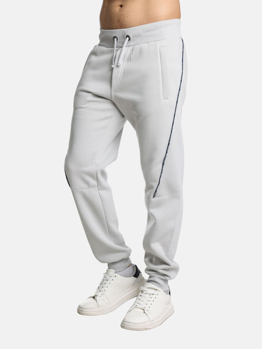 Paco & Co Men's Sweatpants with Rubber Off White