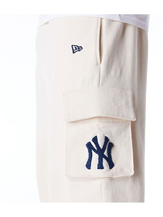 New York Yankees Cargo Pantaloni de trening cu Elastic Beige