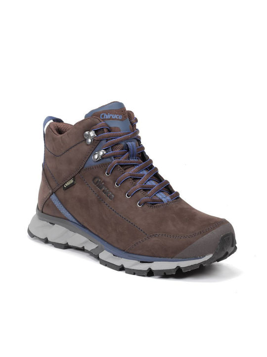 Chiruca Tribu Men's Hiking Boots Waterproof with Gore-Tex Membrane Brown