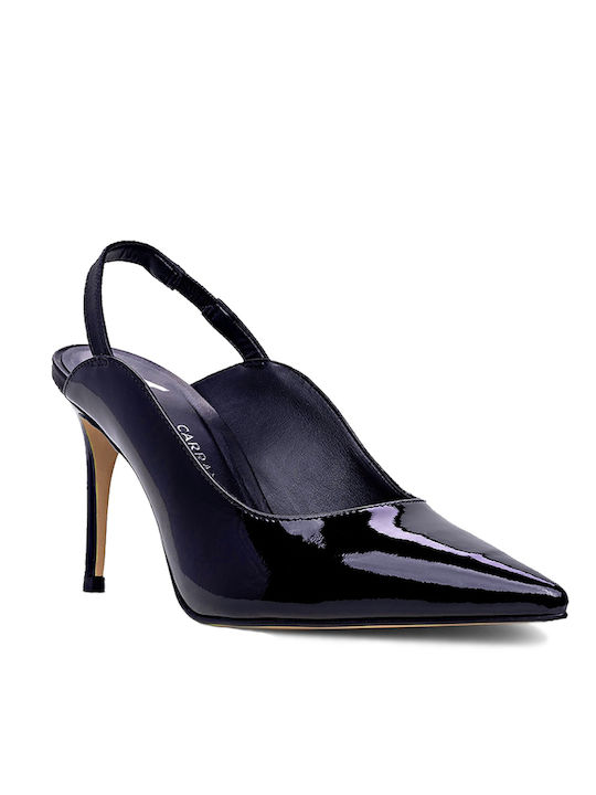 Carrano Leather Navy Blue Heels