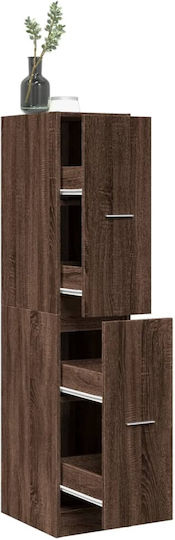 Чекмеджета Гарафей от Дърво и Метал Кафяв 30x41x144.5см