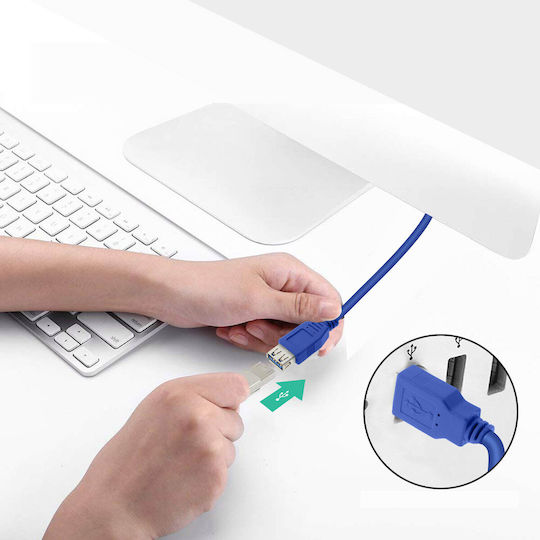 LinQ USB 3.0 Cable USB-A male - USB-A female Μπλε 3m P3030B