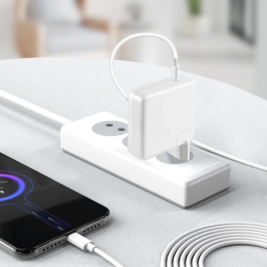 LinQ USB-C Laptop-Ladegerät 61W für Apfel mit abnehmbarem Netzkabel