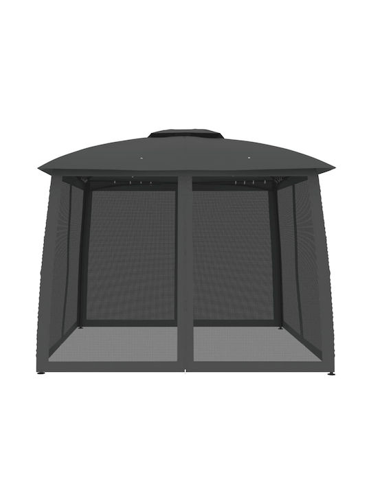 vidaXL Κιόσκι Κήπου Γκρι 2.93x2.93m