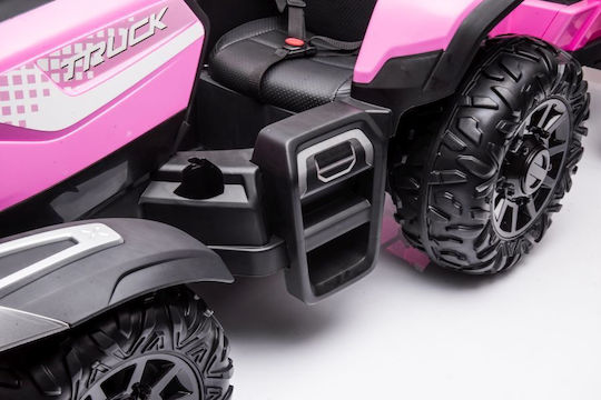 Kids 24V Electric Ride On Tractor Pink
