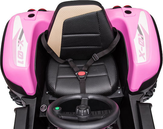 Kids 24V Electric Ride On Tractor Pink