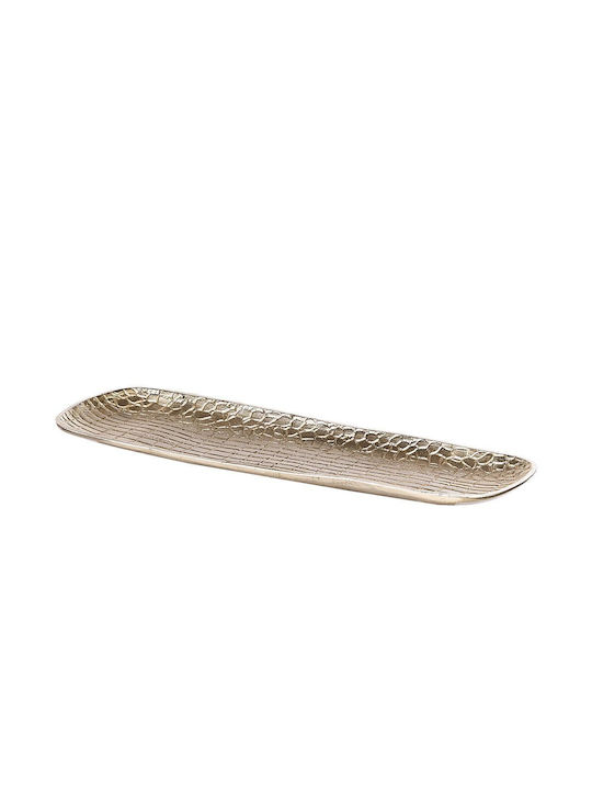 Beliani Set dekorative Platten Aluminium Gold 2Stück