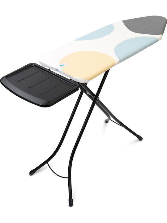 Brabantia Spring Bubbles Ironing Board for Steam Iron Foldable 124x45x98cm