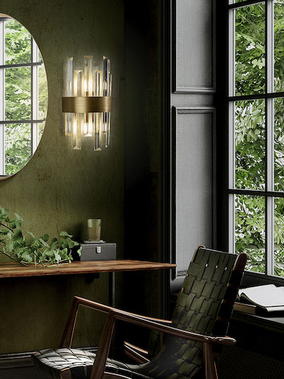 Grace Lamp Wall Gold 18cm