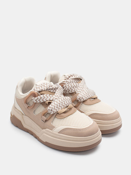 Luigi Femei Chunky Sneakers Beige-dark