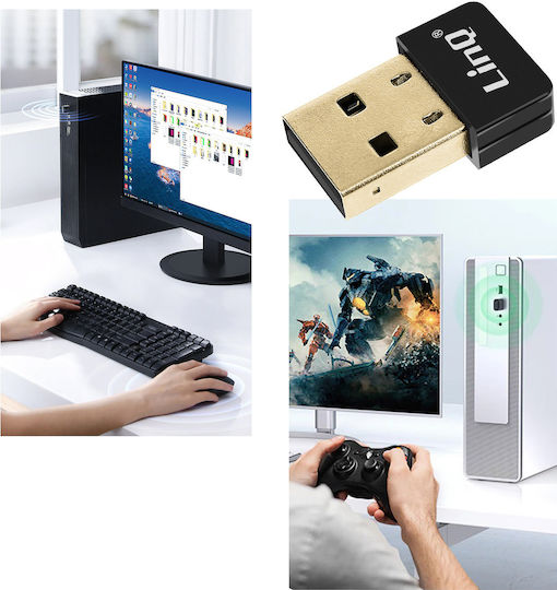 LinQ UW150M Αντάπτορας Δικτύου USB με Ασύρματη Σύνδεση Wi-Fi 150Mbps