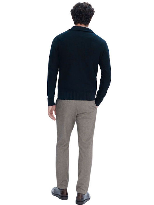 Selected Homme Men's Sweater with Zipper Sky Captain