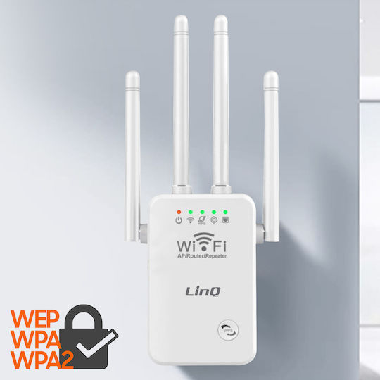 LinQ WLAN500 WiFi Extender Einzelband (2,4 GHz) 300Mbps