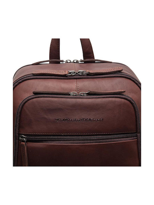 The Chesterfield Brand Detroit Leather Backpack Brown