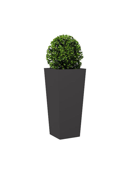 vidaXL Set 2 Jardiniere Metalice Negru