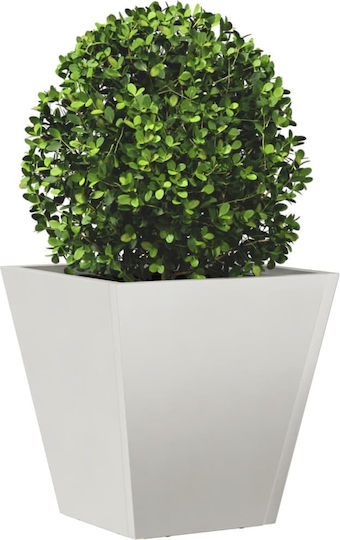vidaXL Set of 2 Metallic Planter Boxes Light Gray 30cm