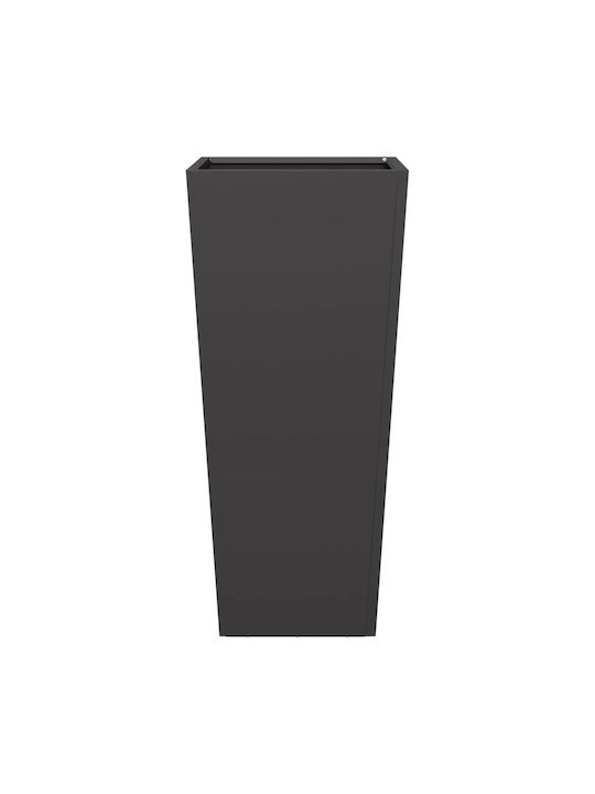 vidaXL Set 2 Jardiniere Metalice Negru
