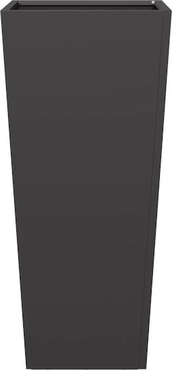 vidaXL Set 2 Blumenkästen Metall Black