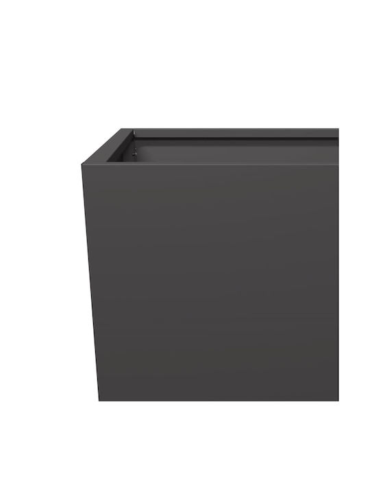 vidaXL Set 2 Jardiniere Metalice Negru