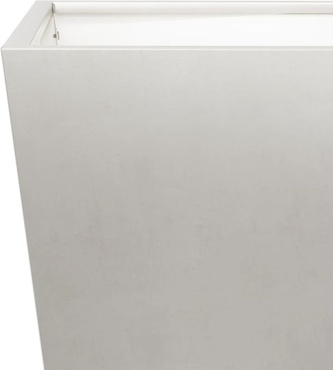 vidaXL Set of 2 Metallic Planter Boxes Light Gray 30cm