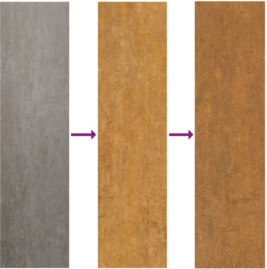 vidaXL Set of 2 Metallic Planter Boxes Brown 30cm