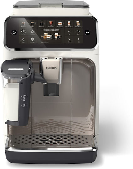 Philips Series 4400 1500W Налягане 15бар за капучино с мелачка Бяла
