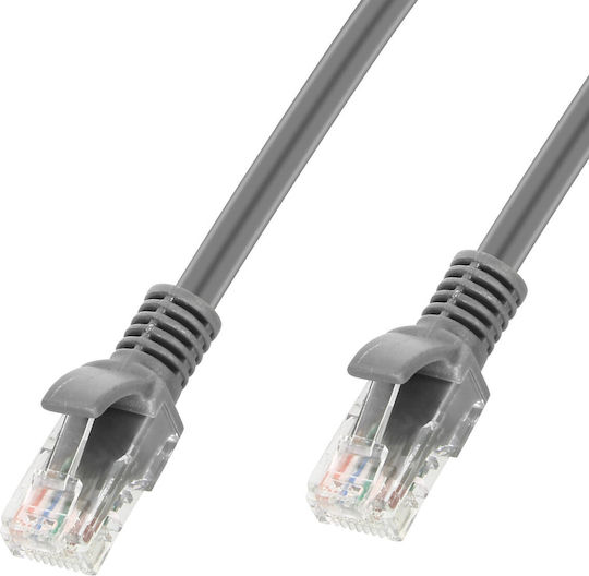 LinQ U/UTP Кат.6 (Gigabit) Мрежов Кабел Ethernet 15м Сив