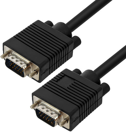 LinQ Cable VGA male - VGA male Μαύρο 20m (VGAMM-20M)