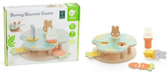 Classic World Shape Sorting Toy made of Wood for 12++ Months Bunny Bounce