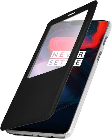 Clear View Hülle Oneplus 6 Ultra-dünn Schwarz