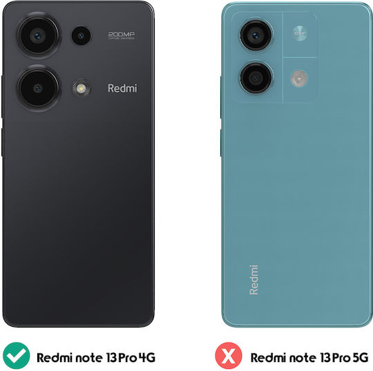 Ring Back Cover Μαύρο (Redmi Note 13 Pro 4G / Poco M6 Pro 4G)