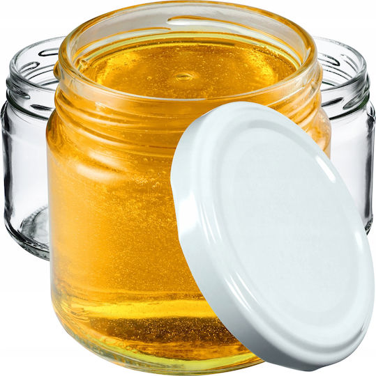 Kadax 100x Borcane 200ml Sticlă Conserve Gem Miere + Capace Fi66