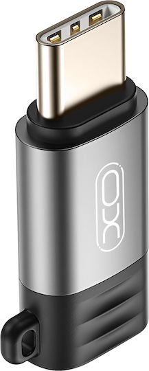 XO Convertor USB-C masculin în Lightning masculin Gri 1buc NB263A