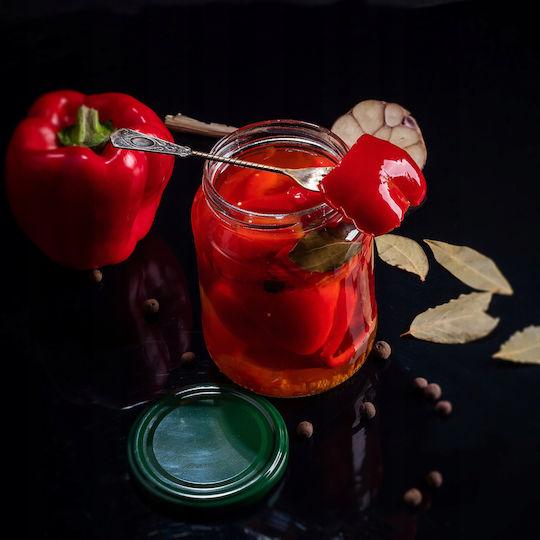 Kadax 8x Borcan 720ml Borcane de Sticlă Conservă Murături Miere Capace Fi82