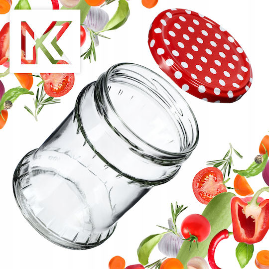 Kadax 8x Glasgefäß 500ml Einmachgläser Honig + Deckel Fi82