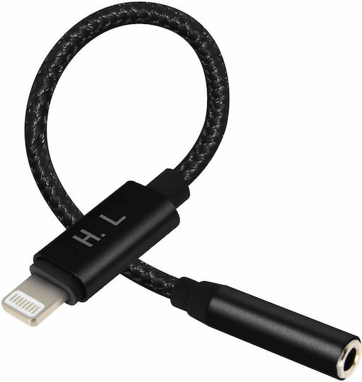 Avizar Lightning Konverter männlich zu 3.5mm weiblich 1 Stück ADA-HL103-BK