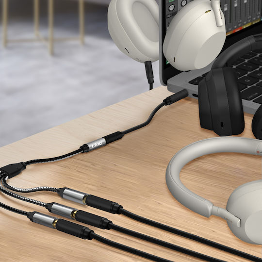 LinQ 3.5mm Weiblich auf 3.5mm 3x Weiblich Gray 1Stück F1F3