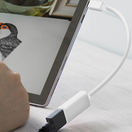 LinQ Μετατροπέας mini DisplayPort male σε HDMI female Λευκό 1τμχ HDF-20