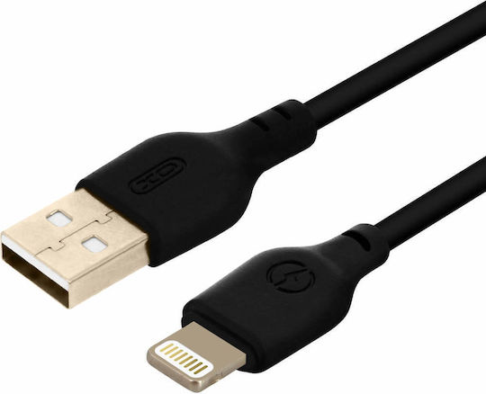 Avizar USB-A to Lightning Cable Μαύρο 2m (DATA-2M-BK-IP5)