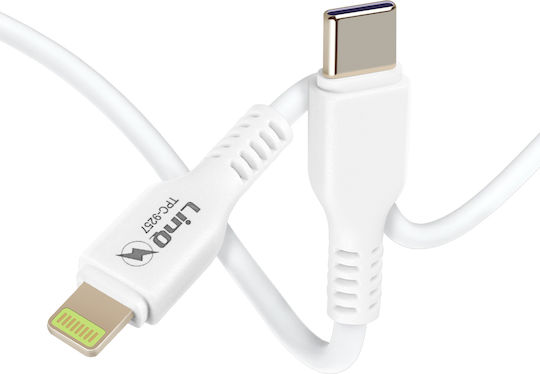 LinQ Regular la Cablu Lightning Alb 1m (TPC-9257)