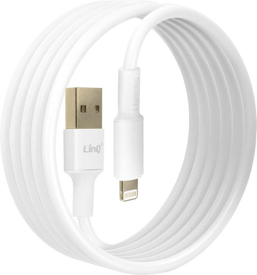 LinQ USB-A to Lightning Cable Λευκό 3m (i9-3M)