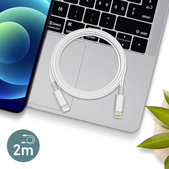 Avizar USB-C to Lightning Cable White 2m (DATAC-REG-2M-IP5)