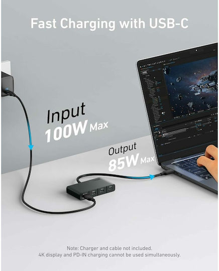Anker USB-Hub Mit 4 Anschlüssen USB 3.0 Mit USB-C Anschluss